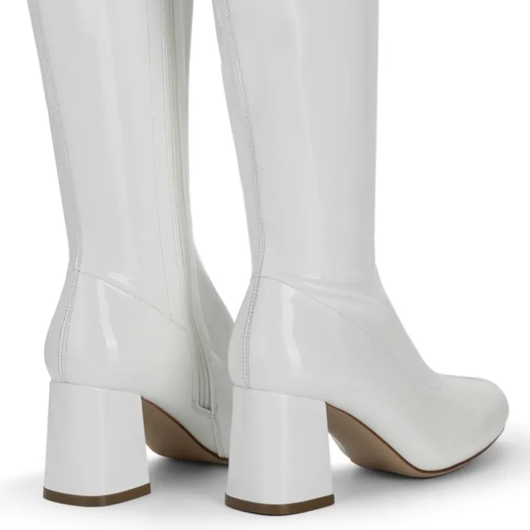 Dreamy Desire Square Toe Chunky Knee High Gogo Boots