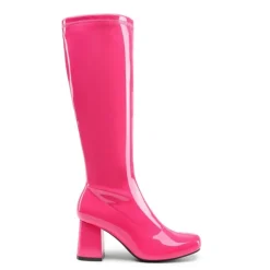 Dreamy Desire Square Toe Chunky Knee High Gogo Boots