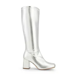 Dreamy Desire Square Toe Chunky Knee High Gogo Boots
