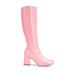 Dreamy Desire Square Toe Chunky Knee High Gogo Boots