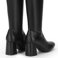 Dreamy Desire Square Toe Chunky Knee High Gogo Boots