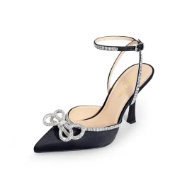 Dreamy Destiny Stiletto Rhinestone Strap Pumps