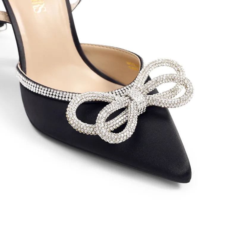 Dreamy Destiny Stiletto Rhinestone Strap Pumps