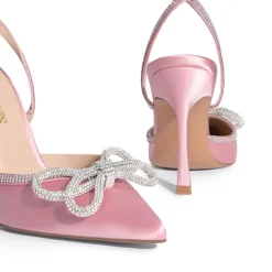 Dreamy Destiny Stiletto Rhinestone Strap Pumps
