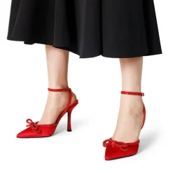 Dreamy Destiny Stiletto Rhinestone Strap Pumps