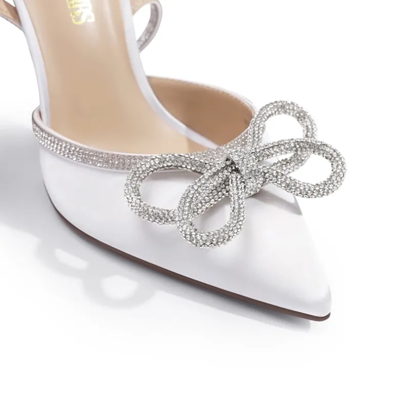 Dreamy Destiny Stiletto Rhinestone Strap Pumps
