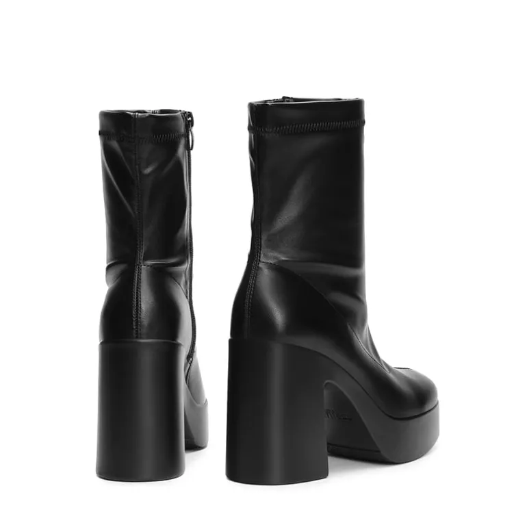Dreamy Square Toe Platform Chunky Ankle Boots - Stella