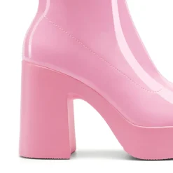 Dreamy Square Toe Platform Chunky Ankle Boots - Stella