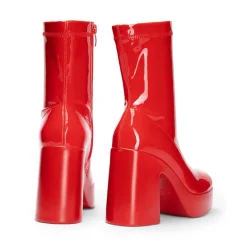 Dreamy Square Toe Platform Chunky Ankle Boots - Stella