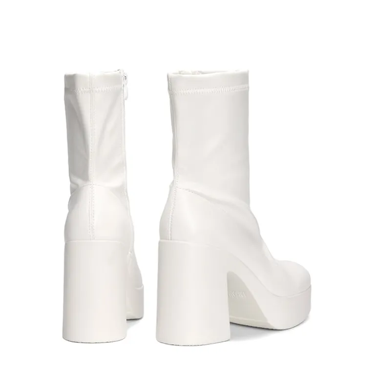 Dreamy Square Toe Platform Chunky Ankle Boots - Stella