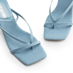 Dreamy Square Toe Strappy Kitten Heels