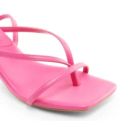 Dreamy Square Toe Strappy Kitten Heels
