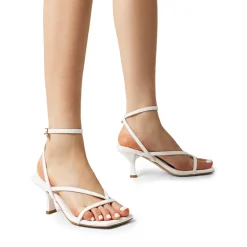 Dreamy Square Toe Strappy Kitten Heels