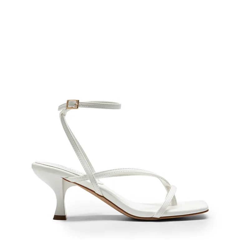 Dreamy Square Toe Strappy Kitten Heels