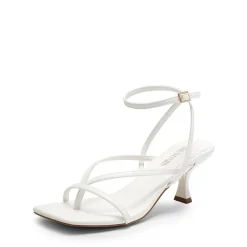 Dreamy Square Toe Strappy Kitten Heels