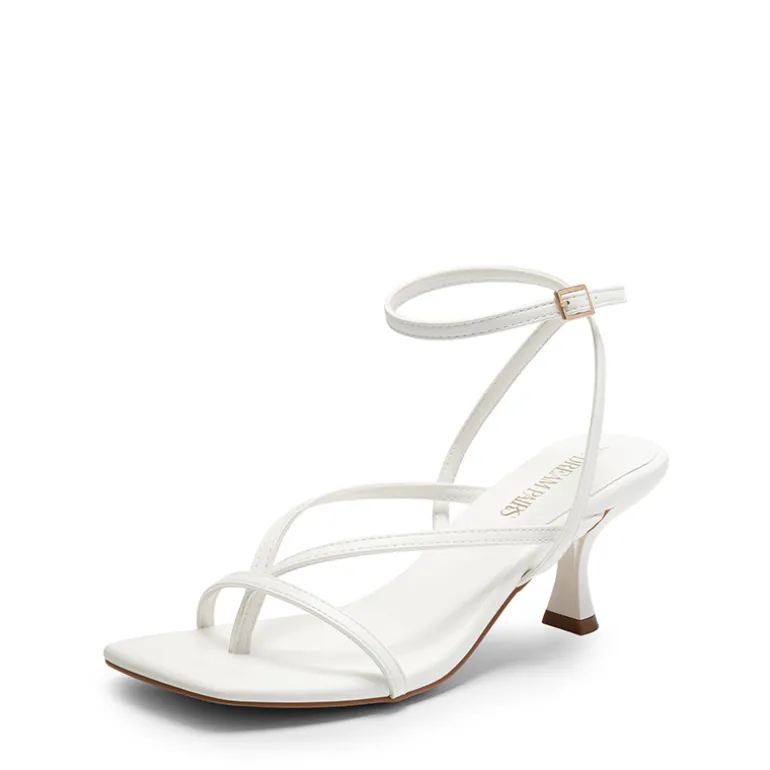 Dreamy Square Toe Strappy Kitten Heels