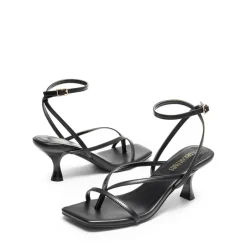 Dreamy Square Toe Strappy Kitten Heels