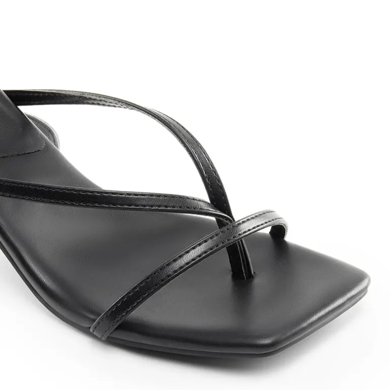 Dreamy Square Toe Strappy Kitten Heels