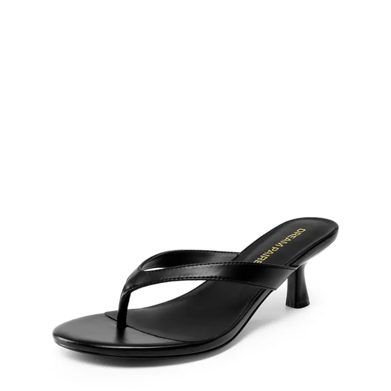 Dreamy Women’s Kitten Heel Thong Sandals