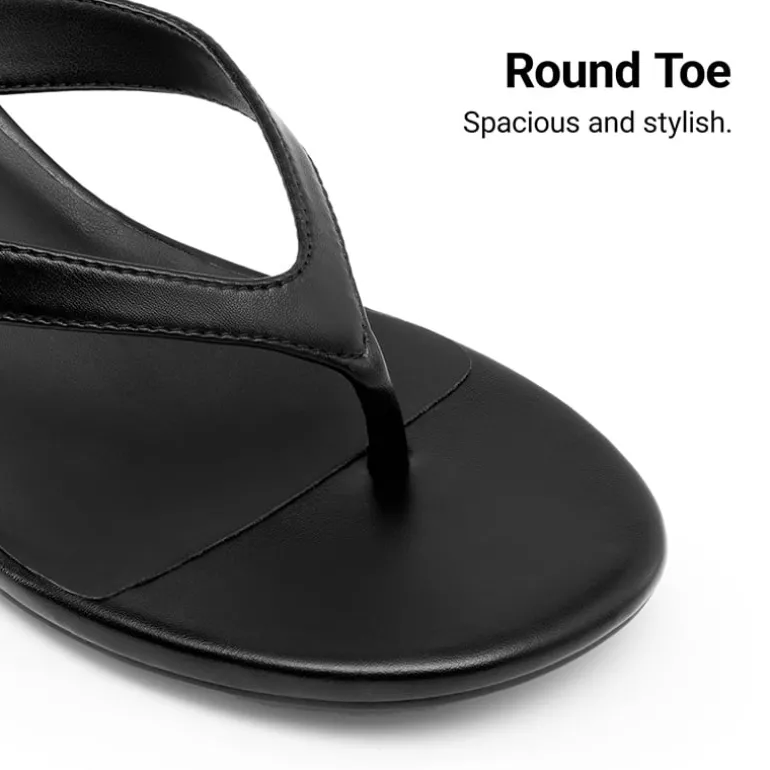 Dreamy Women’s Kitten Heel Thong Sandals