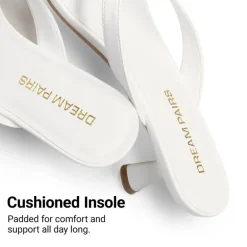 Dreamy Women’s Kitten Heel Thong Sandals