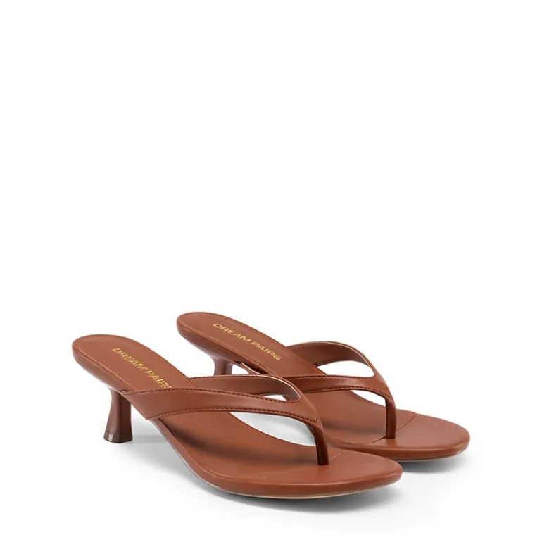 Dreamy Women’s Kitten Heel Thong Sandals