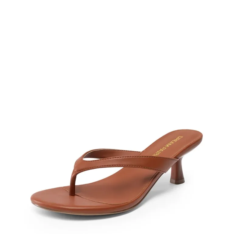 Dreamy Women’s Kitten Heel Thong Sandals
