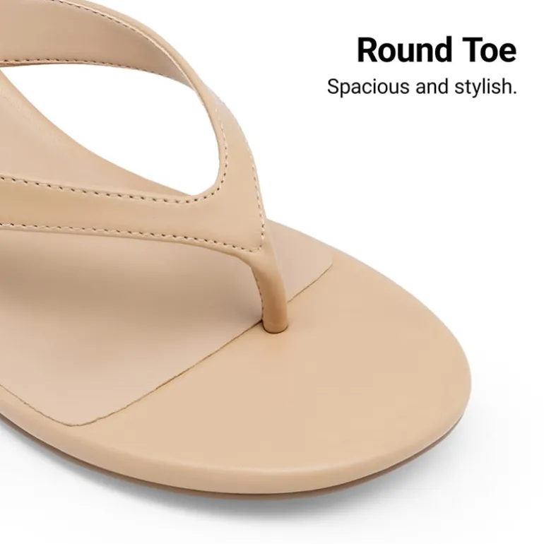 Dreamy Women’s Kitten Heel Thong Sandals