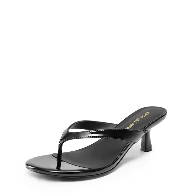 Dreamy Women’s Kitten Heel Thong Sandals