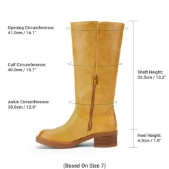 Dreamy Women’s Square Toe Knee-High Boots