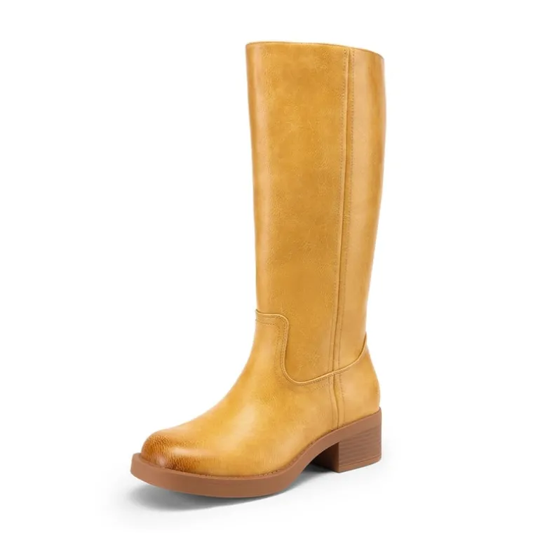 Dreamy Women’s Square Toe Knee-High Boots