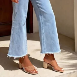 Dreamy Women’s Square Toe Low Heel Mules