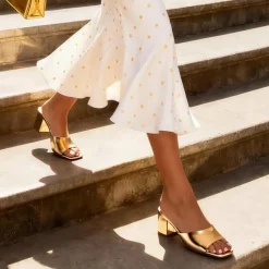 Dreamy Women’s Square Toe Low Heel Mules