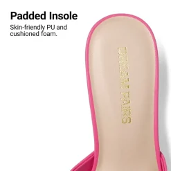 Dreamy Women’s Square Toe Low Heel Mules