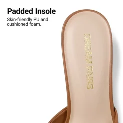 Dreamy Women’s Square Toe Low Heel Mules