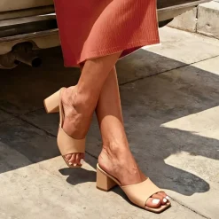 Dreamy Women’s Square Toe Low Heel Mules