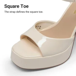Dreamy Y2K-style Block Heel Platform Sandals