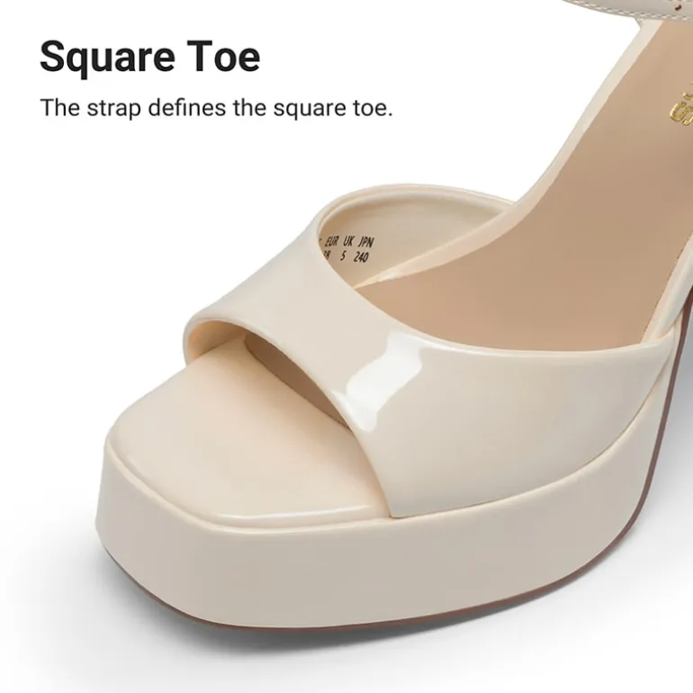Dreamy Y2K-style Block Heel Platform Sandals