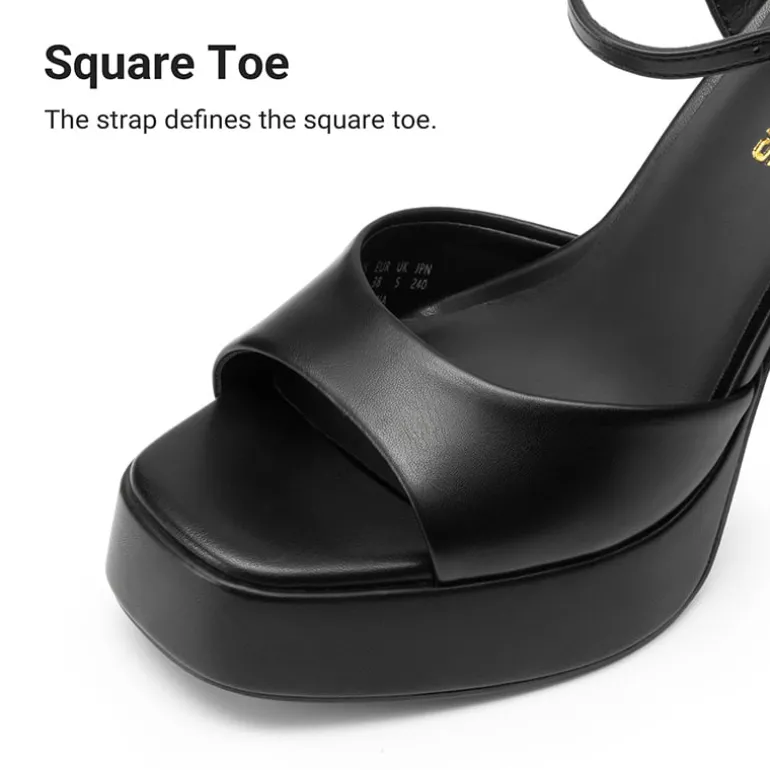 Dreamy Y2K-style Block Heel Platform Sandals