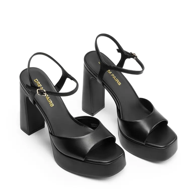Dreamy Y2K-style Block Heel Platform Sandals