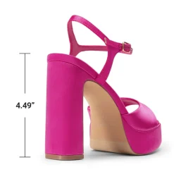Dreamy Y2K-style Block Heel Platform Sandals