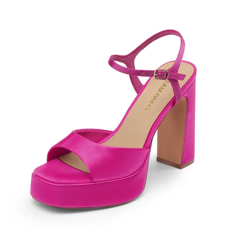 Dreamy Y2K-style Block Heel Platform Sandals