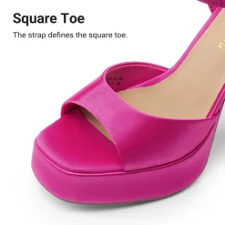 Dreamy Y2K-style Block Heel Platform Sandals