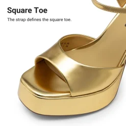Dreamy Y2K-style Block Heel Platform Sandals