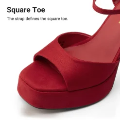Dreamy Y2K-style Block Heel Platform Sandals