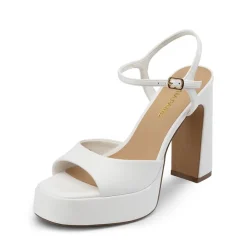 Dreamy Y2K-style Block Heel Platform Sandals