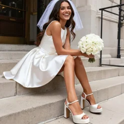 Dreamy Y2K-style Block Heel Platform Sandals