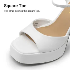 Dreamy Y2K-style Block Heel Platform Sandals