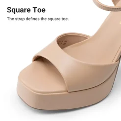 Dreamy Y2K-style Block Heel Platform Sandals