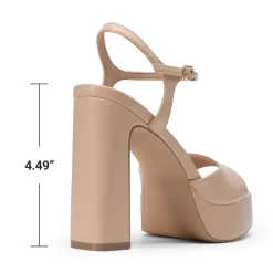 Dreamy Y2K-style Block Heel Platform Sandals
